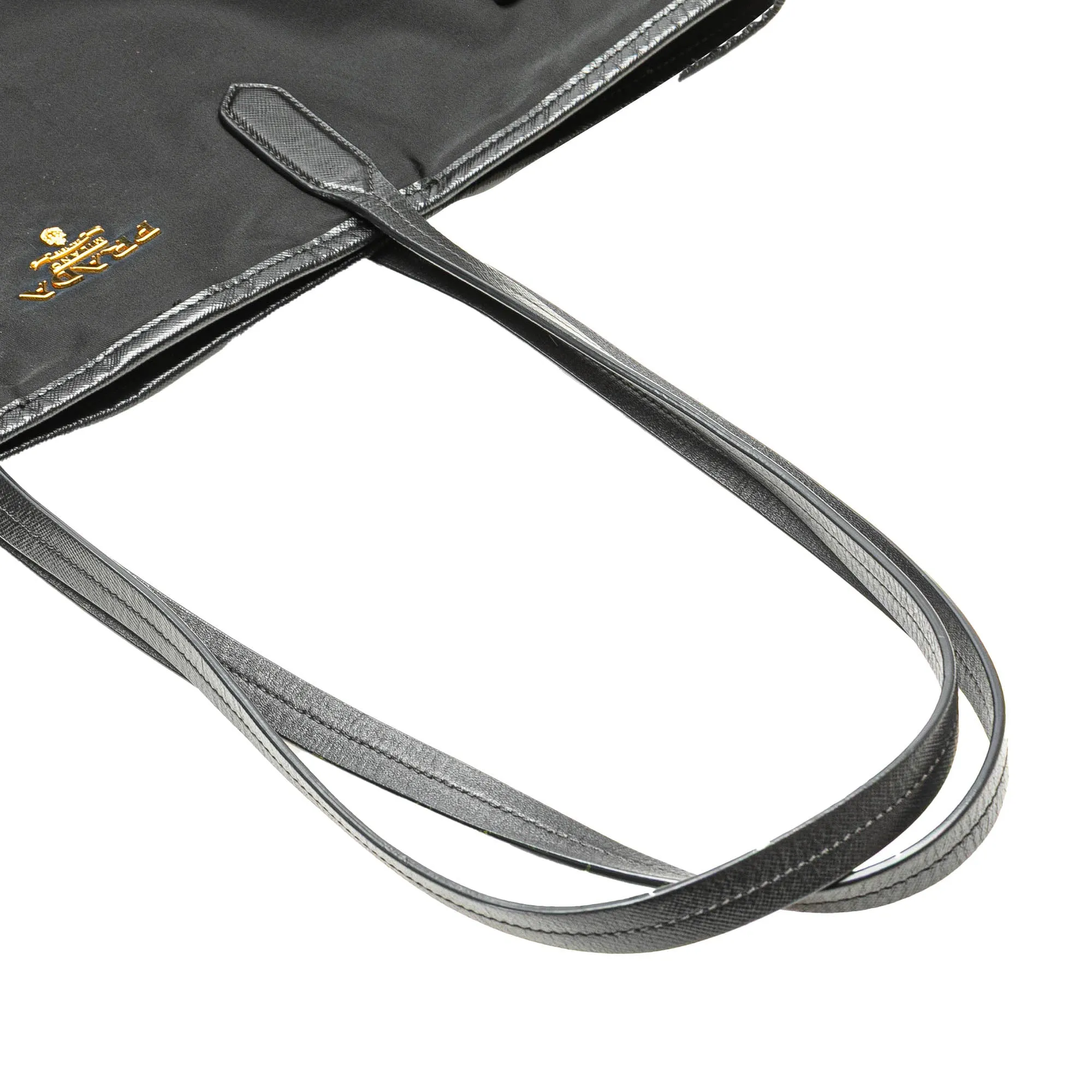 Saffiano Trimmed Tessuto Tote