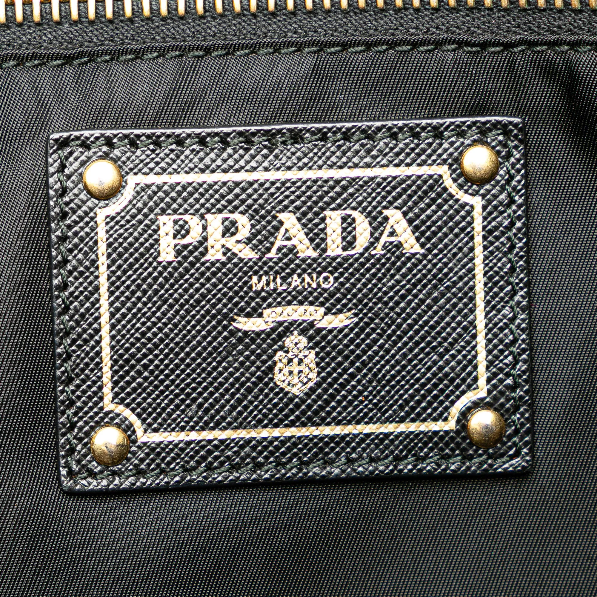 Saffiano Trimmed Tessuto Tote