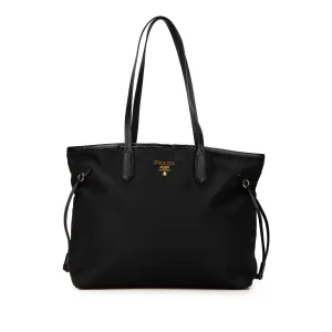 Saffiano Trimmed Tessuto Tote