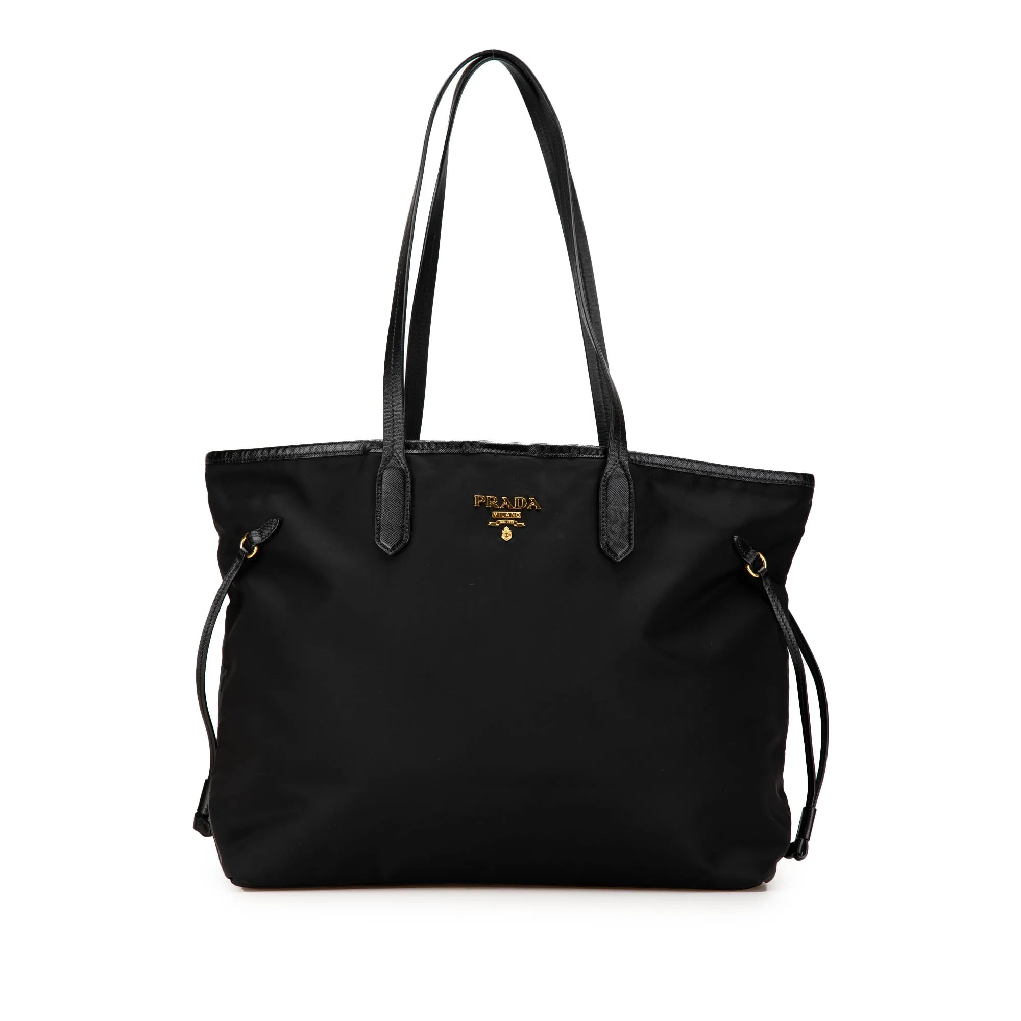 Saffiano Trimmed Tessuto Tote
