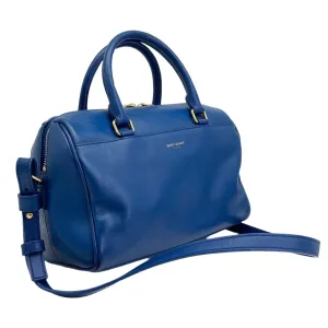Saint Laurent Calfskin Classic Baby Duffle – Blue Leather