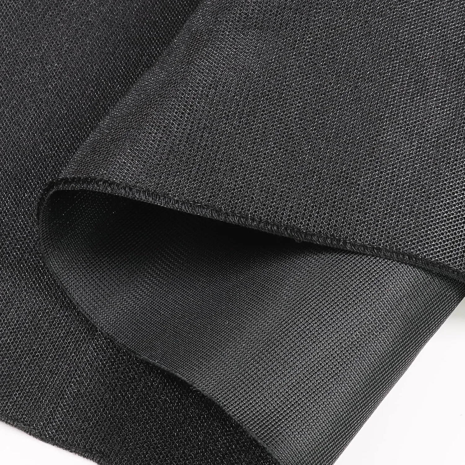 Sandwich Mesh Fabric, Breathable 3 Layers 3D Elastic Mesh Fabric, Mesh Lining Fabric for Car Seat Cover, Bed Bumpers, Speaker, Chairs, Shoes and DIY Craft, 56" Wide, 1/2 Yard, Black