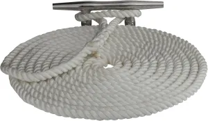 Sea Dog Twisted Nylon Dock Lock Line, 1/2-Inch x 50-Feet, White