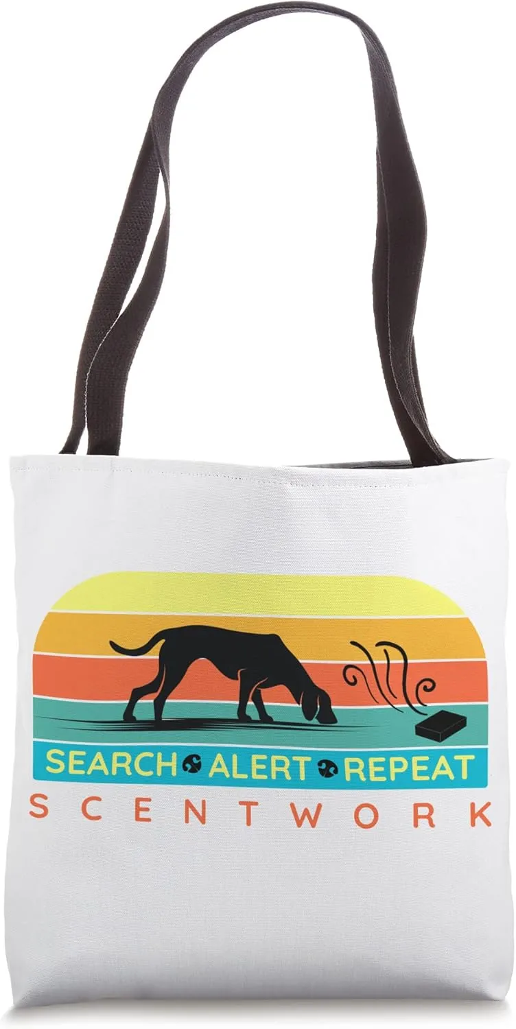 Search Alert Release Scent Work Dog Detection Sport Nosework Tote Bag