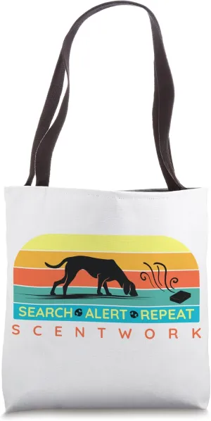 Search Alert Release Scent Work Dog Detection Sport Nosework Tote Bag
