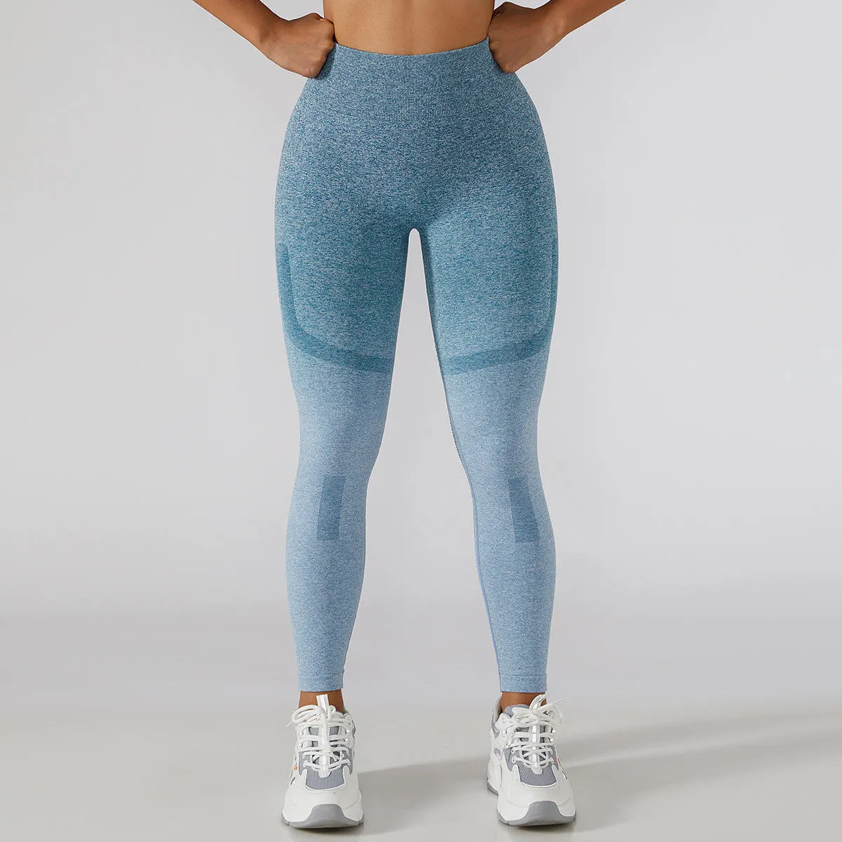 Sexy Breathable Mesh Ombre Gradient Seamless Yoga Leggings