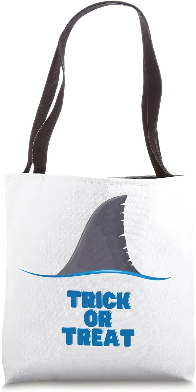 Shark Trick or Treat Bag Tote Bag