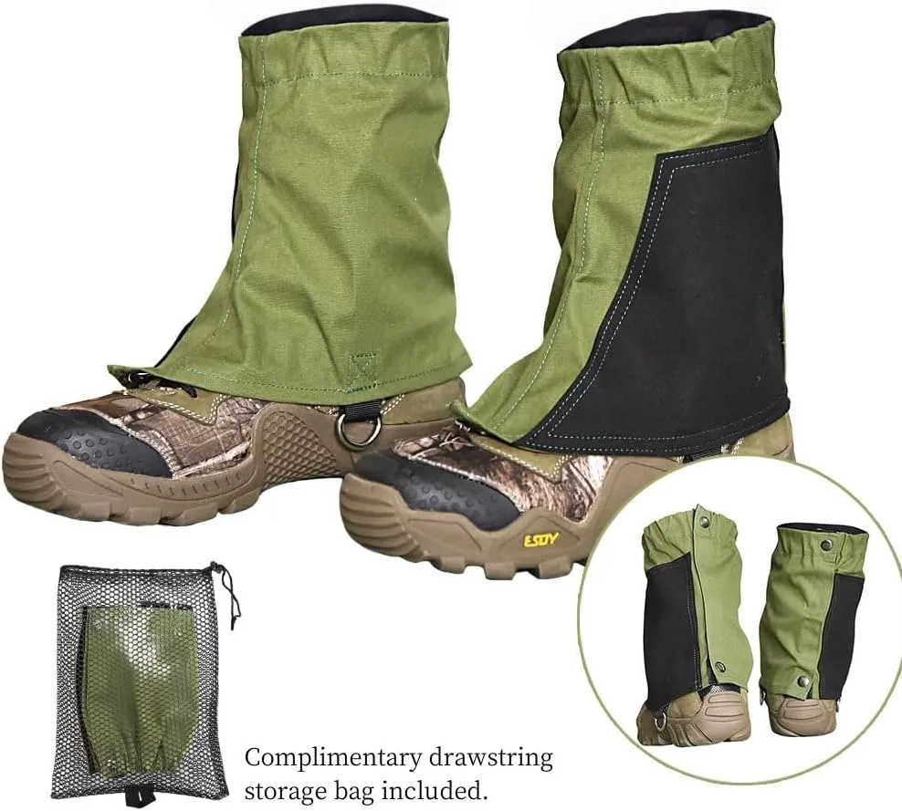 Short Leg Gaiters,Shoe Covers,Hiking Gaiters,Lightweight and Adjustable, Available in All Seasons,Waterproof,for Men and Women Hiking, Mountaineering,Walking, Hunting