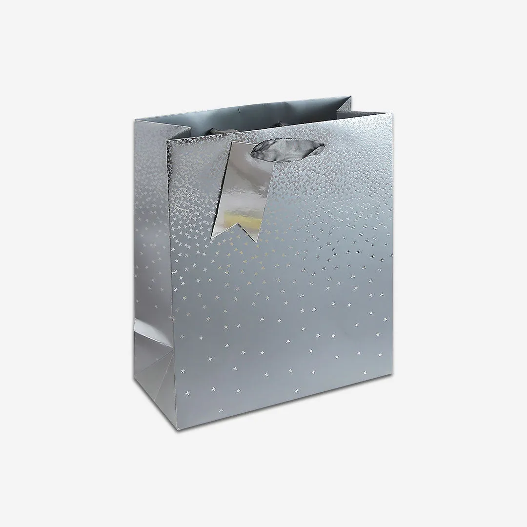 Silver Ombre Medium Gift Bag