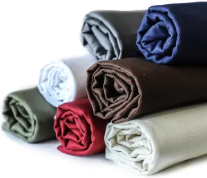 Simple&Opulence 100% Cotton Canvas Natural Fabric by The Yard- 59 Inches Wide, Duck Fabric Versatile Durable for Crafts, Upholstery, Sewing, Home Decor (Dark Blue,2 Yard)
