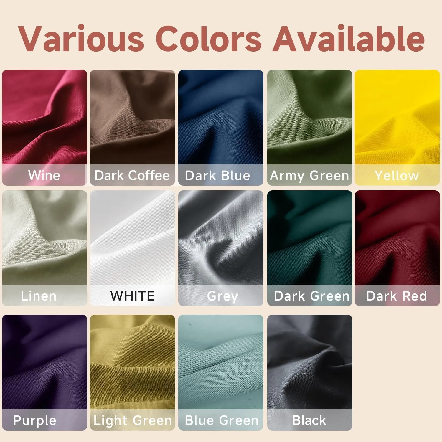 Simple&Opulence 100% Cotton Canvas Natural Fabric by The Yard- 59 Inches Wide, Duck Fabric Versatile Durable for Crafts, Upholstery, Sewing, Home Decor (Dark Blue,2 Yard)