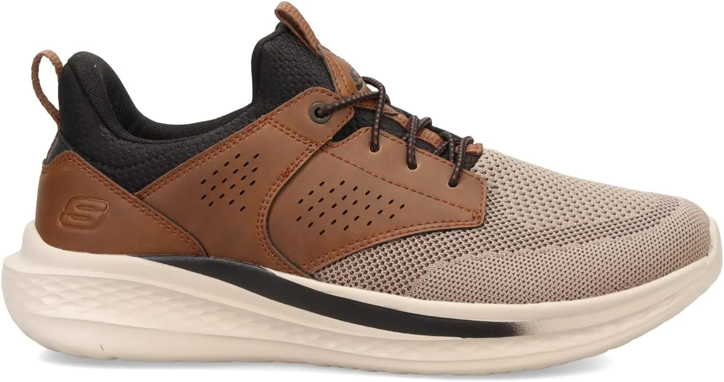 Skechers Men's Slade-Breyer 210892 Knitted Mesh Bungee Lace W/Quarter Cage Slip On