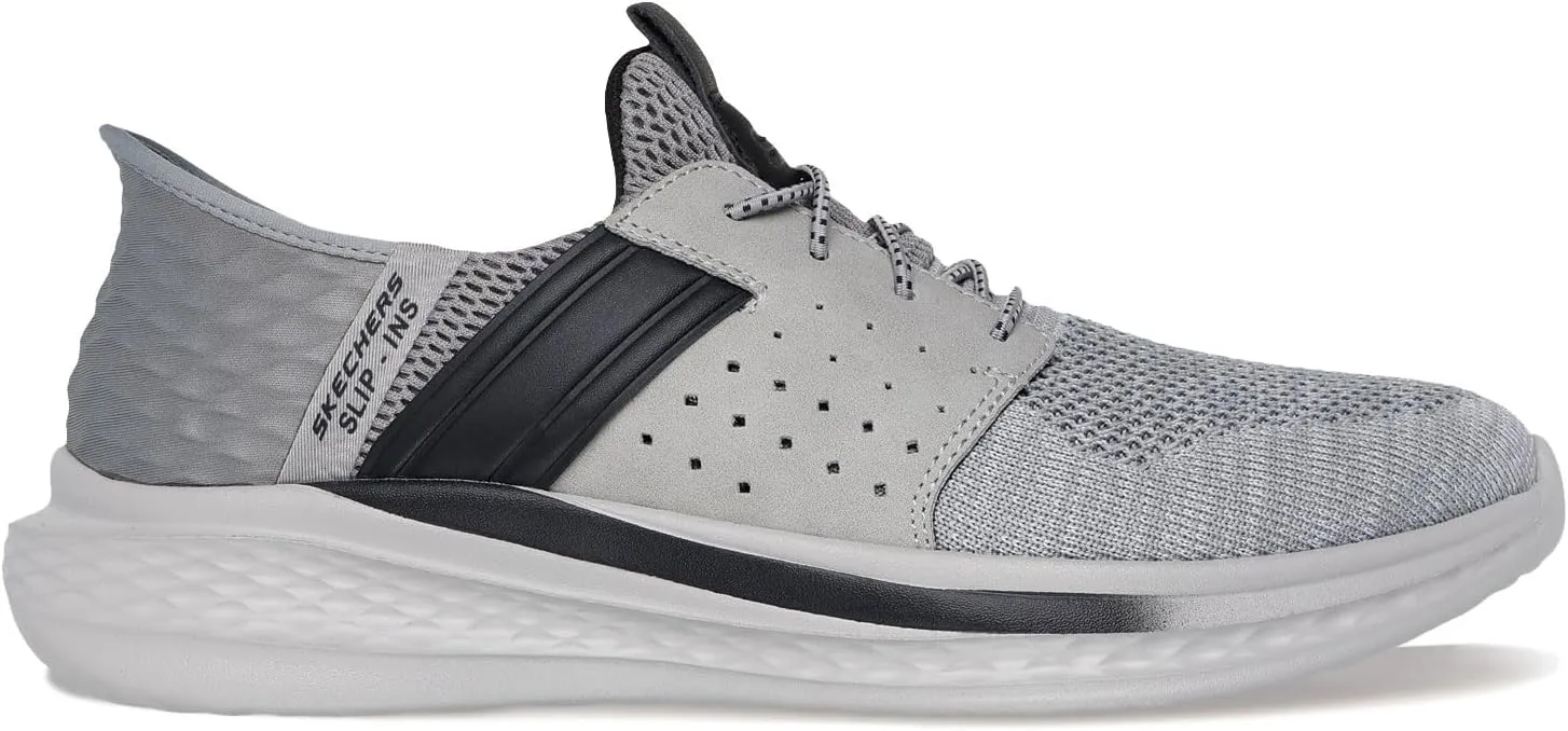 Skechers USA Men's Slade-Ocon 210811 Knitted Bungee Lace Slip-Ins