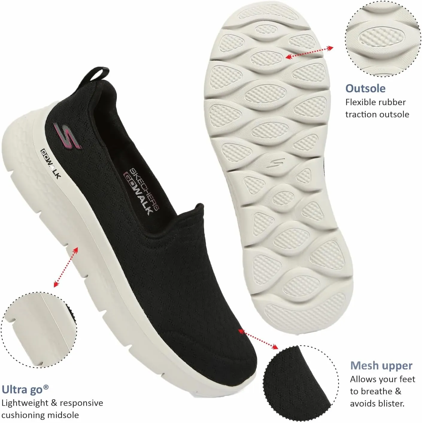 Skechers Women's Go Walk Flex Ocean Wind
