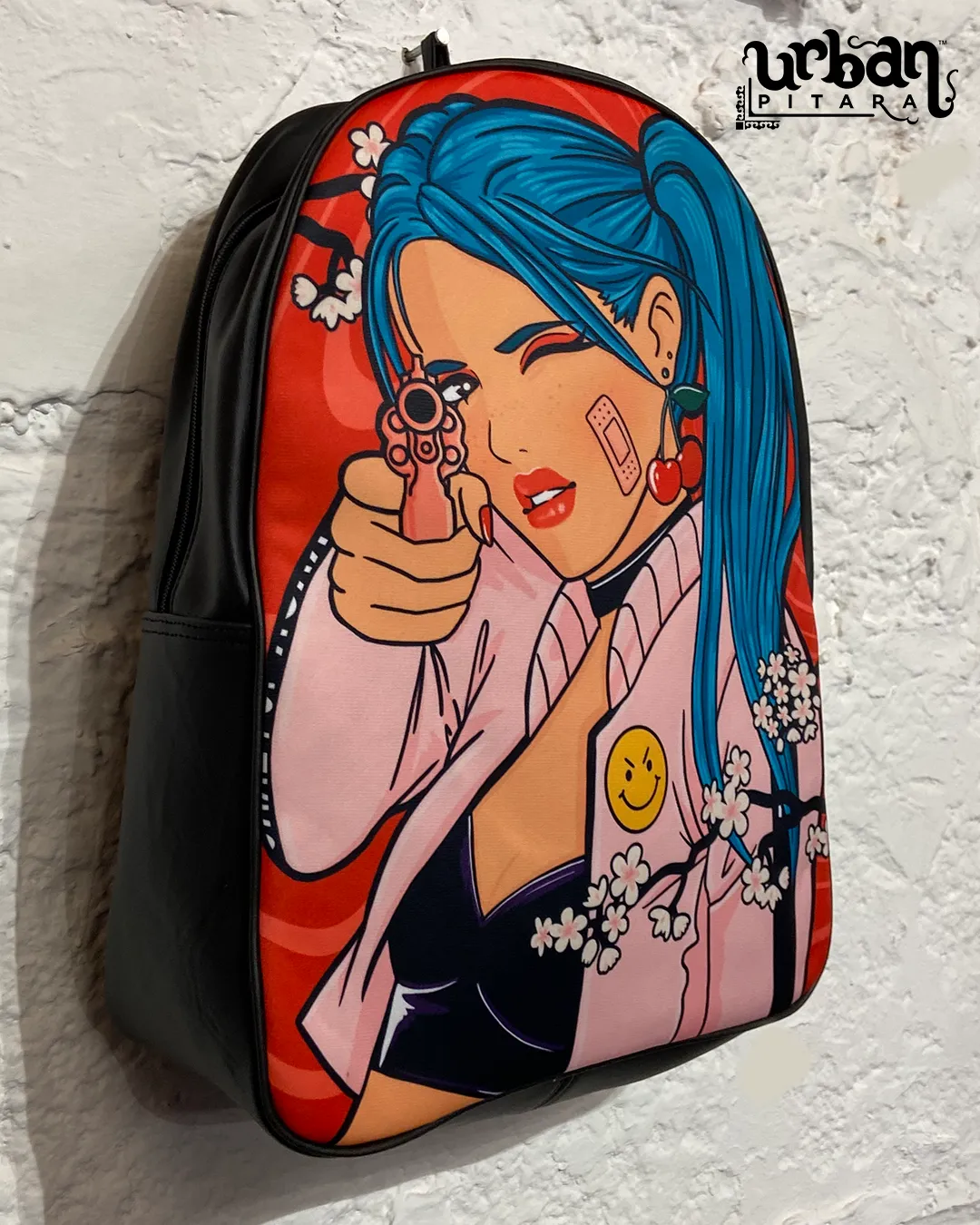 Slayer D Faux Leather Backpack