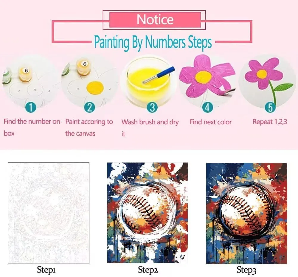 Sleeping Girl Paint by Numbers Kits with Brushes and Acrylic Pigment on Canvas Painting for Adults, Graffitic Garden Flowers Arts Crafts Project for Home Decor Gifts 16''x20'' Boho Gift(DIY Framed)