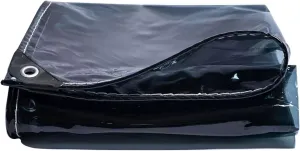 Small Multipurpose Cover, Heavy Duty Clear Tarps 420gsm Soft Glass Cover PVC Translucent Tarp with Eyelets for Patio Awning Outdoor Garden Camping, Tear(1.2x1.8m)