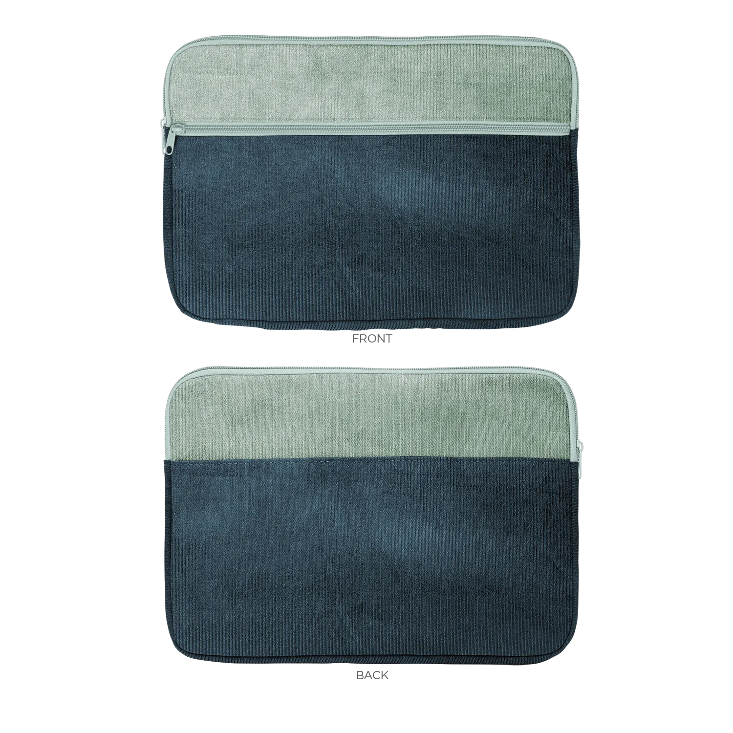 Small Zippered Pocket Laptop Sleeve - Corduroy