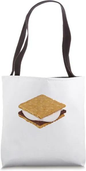 Smores Marshmallow Chocolate Graham Cracker Treat Tote Bag