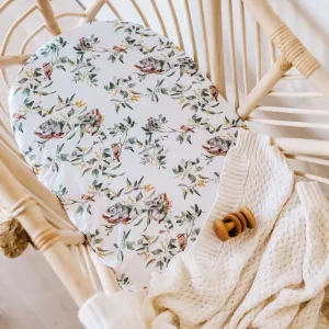 Snuggle Hunny Bassinet Sheet & Change Pad Cover - Eucalypt