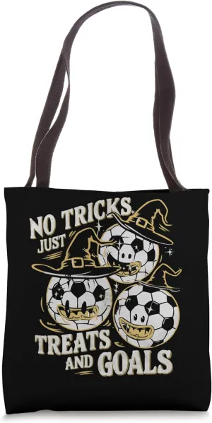 Soccer Halloween Spooky Goalkeeper Trick Or Treat Tote Bag