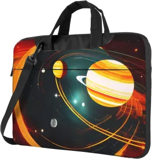 Solar System Jupiter Saturn Print Versatile Laptop Bag Men's Laptop Case & Womenâ€™s Computer Bag with Shoulder Strap