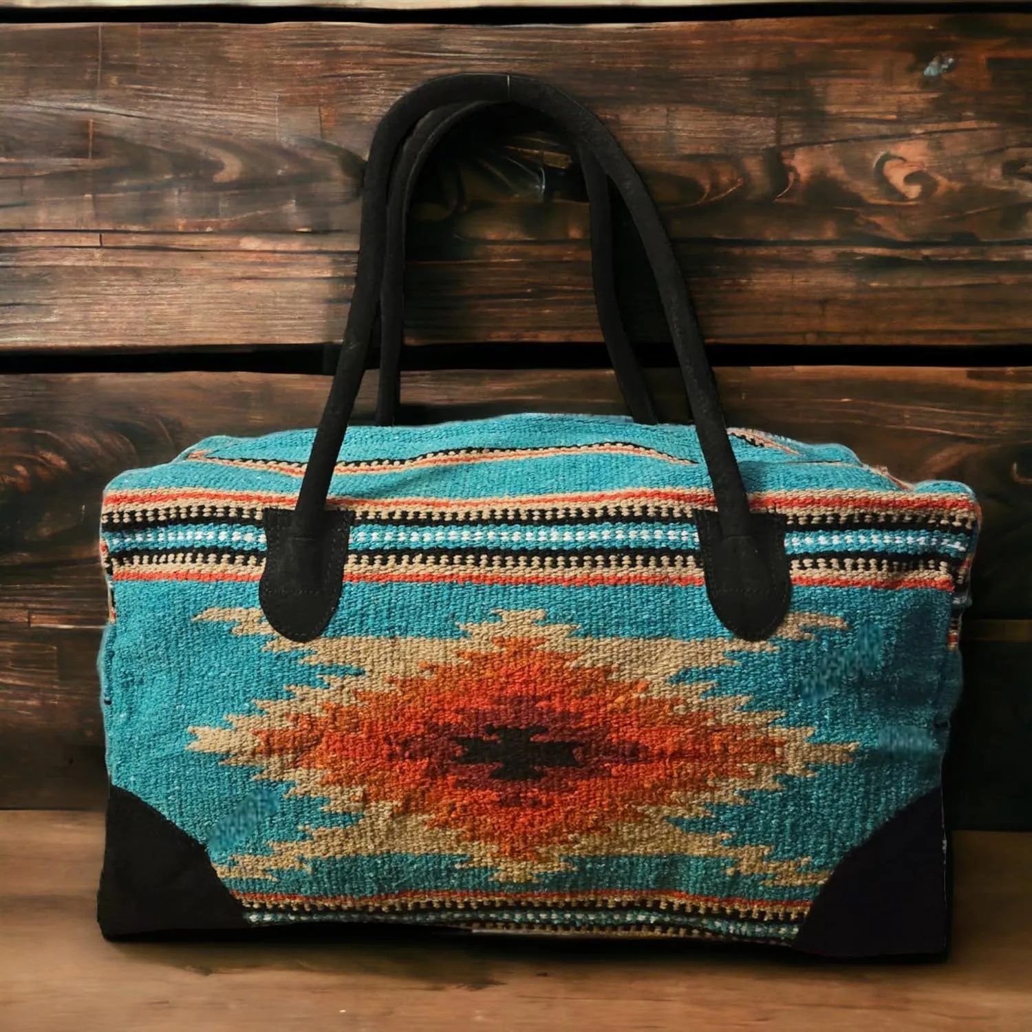 Southwestern Large Weekender Travel Bag Western Duffle Bag Boho Travel Bag (Campos)