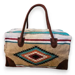 Southwestern Large Weekender Travel Bag Western Duffle Bag Boho Travel Bag (Diego)