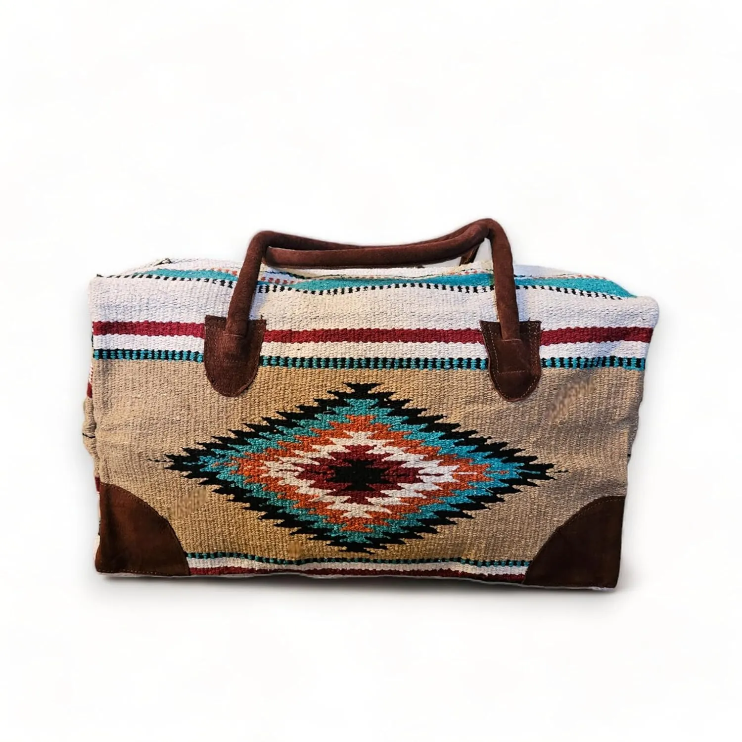 Southwestern Large Weekender Travel Bag Western Duffle Bag Boho Travel Bag (Diego)