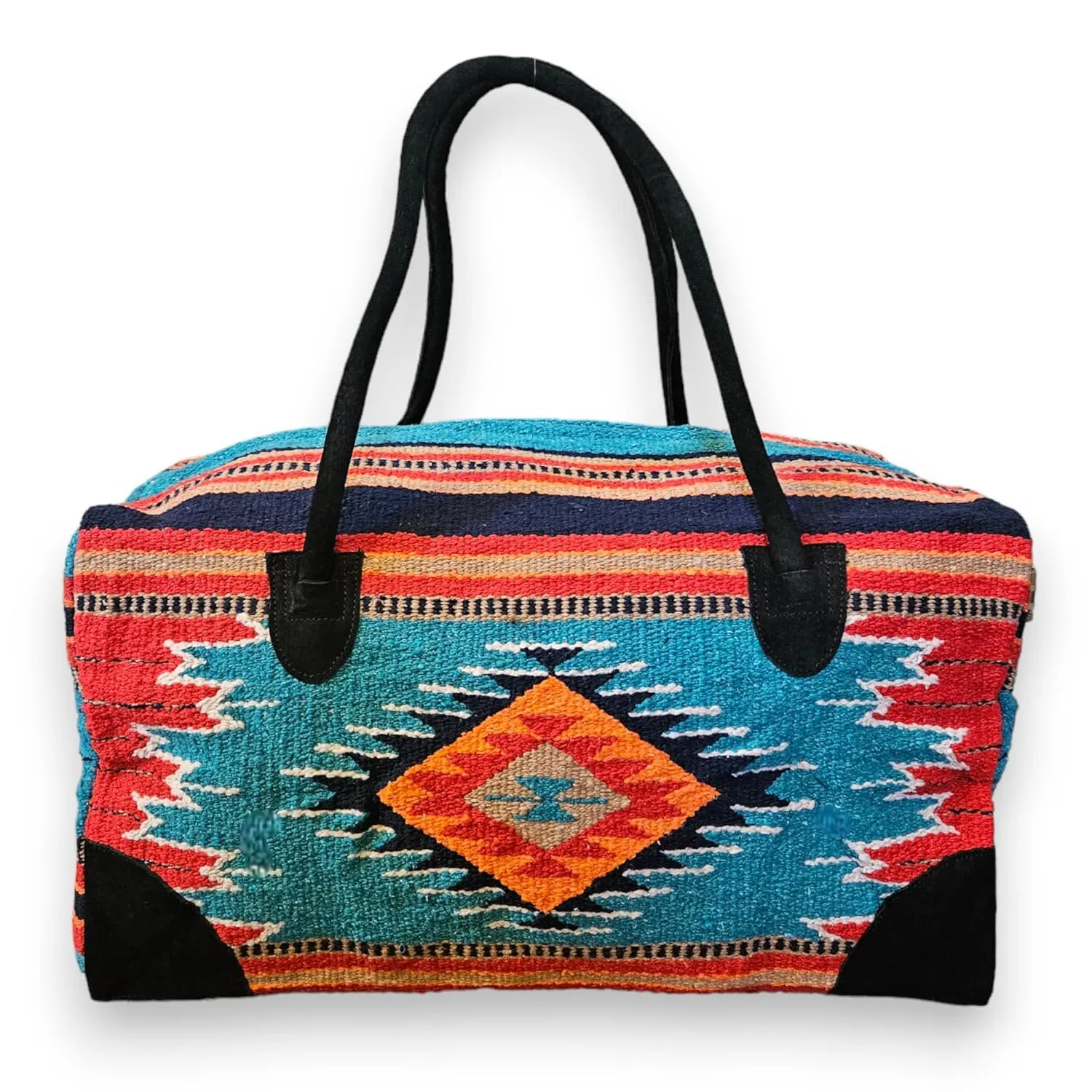 Southwestern Large Weekender Travel Bag Western Duffle Bag Boho Travel Bag (Franco)
