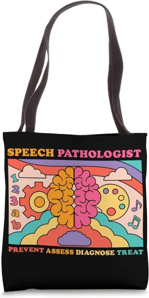 Speech Pathologist Prevent Assess Diagnose Treat Brain Retro Tote Bag