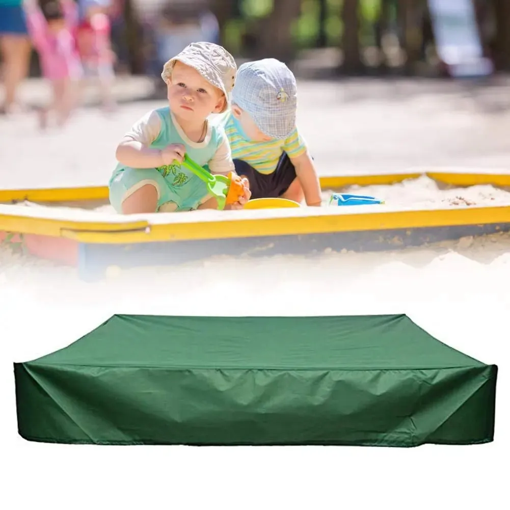 Square Hexagon Oxford Cloth Cover Sandbox Cover Drawstring Sandbox Sandpit Dustproof Cover Canopy Waterproof Shelter Garden Farm