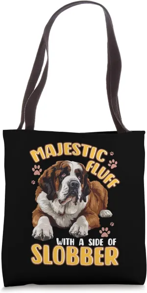 St Bernard Owner Funny Big Large Dog Breed Saint Bernard Men Tote Bag