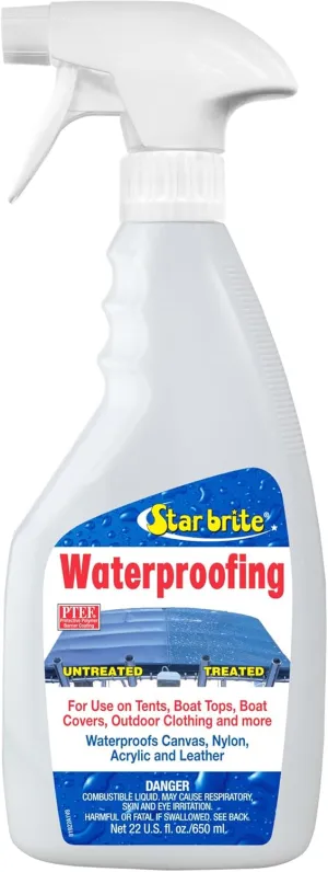 STAR BRITE Waterproofing Spray, Waterproofer   Stain Repellent   UV Protection for Boat Covers, Car Covers, Bimini Tops, Tents, Jackets, Backpacks, Boots, Awnings, Patio Covers & More