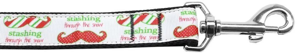 Stashing through the Snow Nylon Dog Leash 4Ft