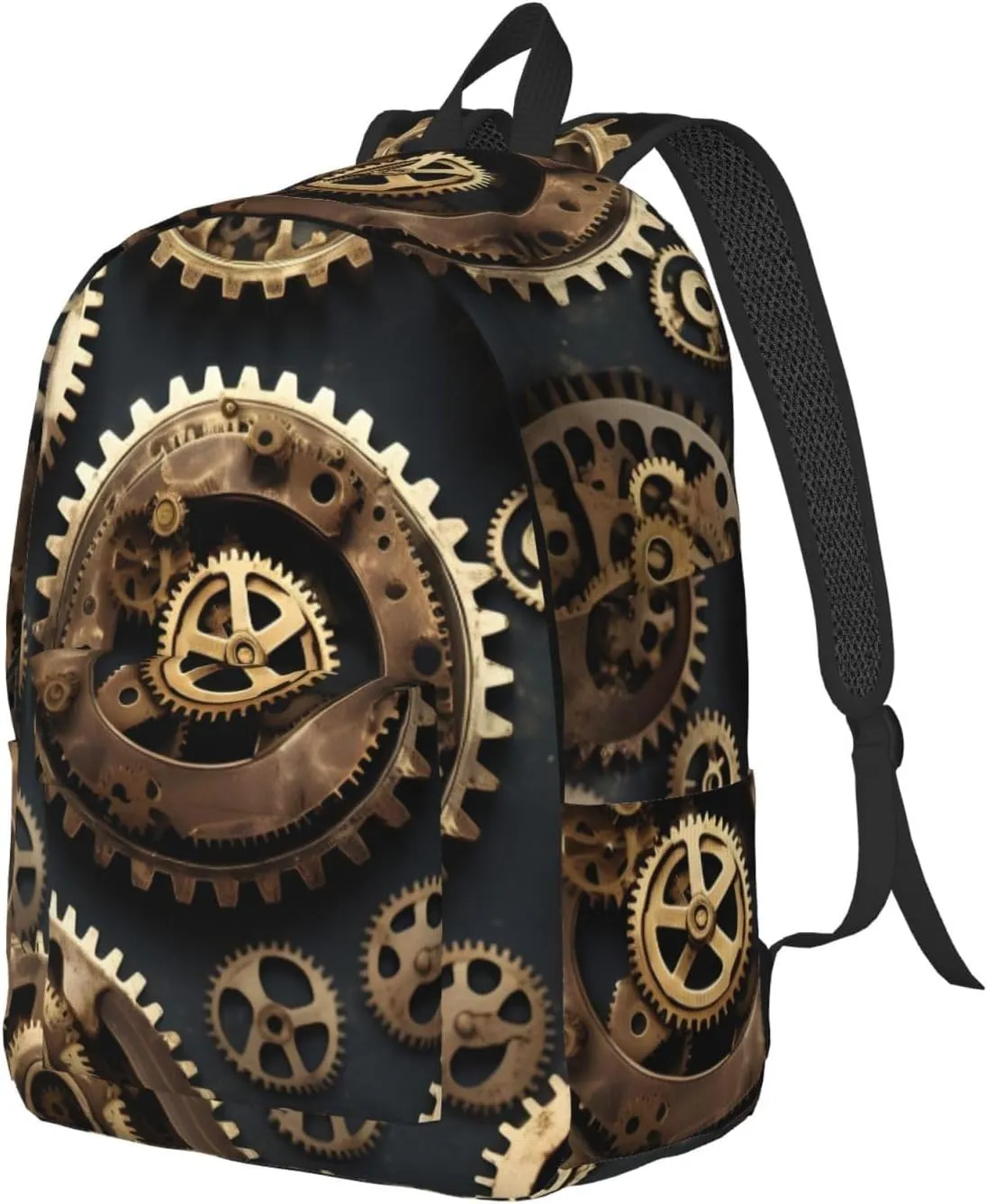 Steampunk Gears print Duffel Bag, Lightweight Duffel Bag, Casual Backpack, 17.7 x 6.3 x 12.2 inches