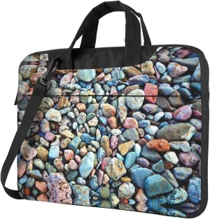 Stone Pattern Laptop Bag - Shockproof & Stylish Laptop Handbag For Unique And Safe Laptop Transportation