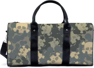 Strange Cartoon Pattern Duffel Bag Travel Yoga Camping Gym Shoulder Bags Sports Handbag Lightweight canvas Tote Bag Holdall for Men Women