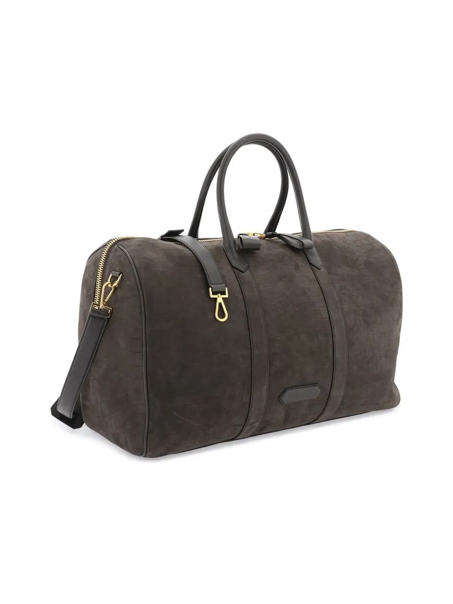 Suede Duffle Bag