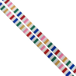Summer Stripes 1/2" Printed Seatbelt Webbing