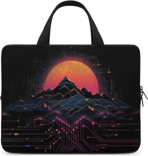 Sun Mountain Circuit Board Laptop Bag Laptop Case Computer Messenger Bag with Adjustable Shoulder Strap