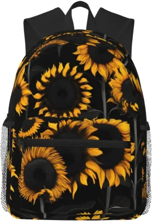 Sunflower Blooming Flowers Plants print Lightweight duffel bag, travel hiking daypack, comfortable backpack, sports bag