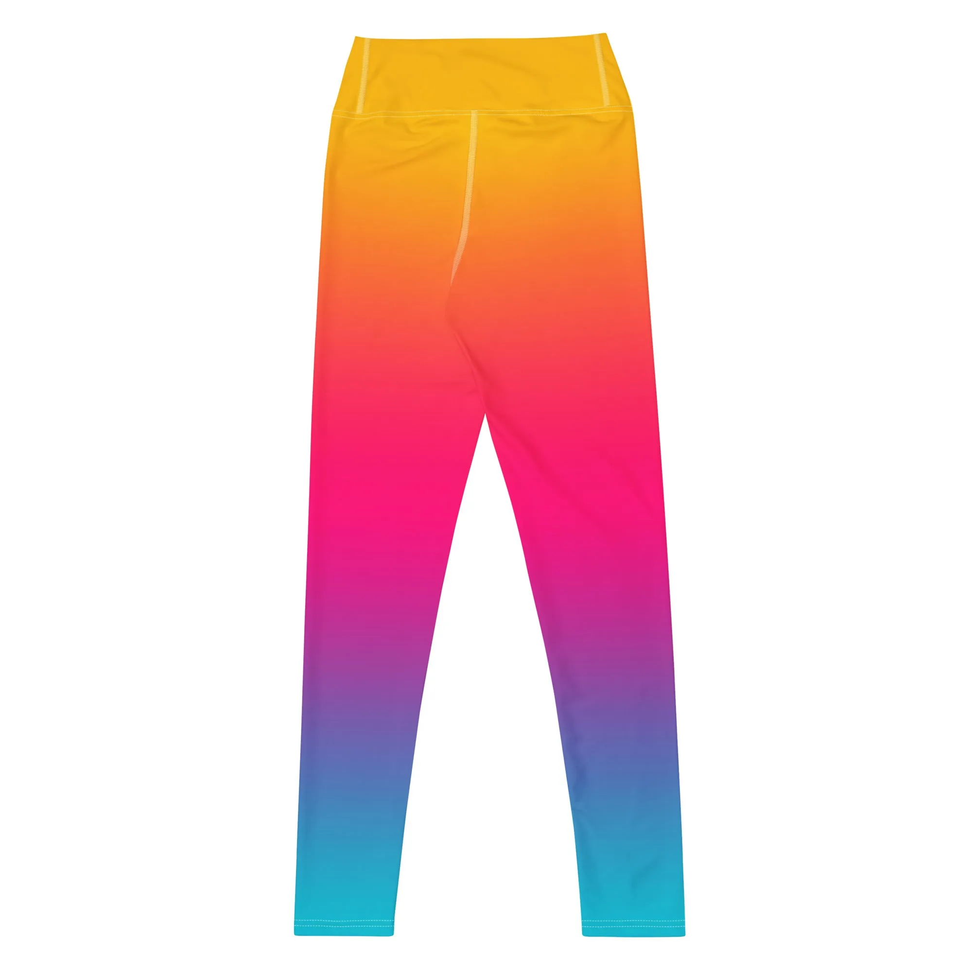 Sunset Sorbet Ombre Yoga Leggings