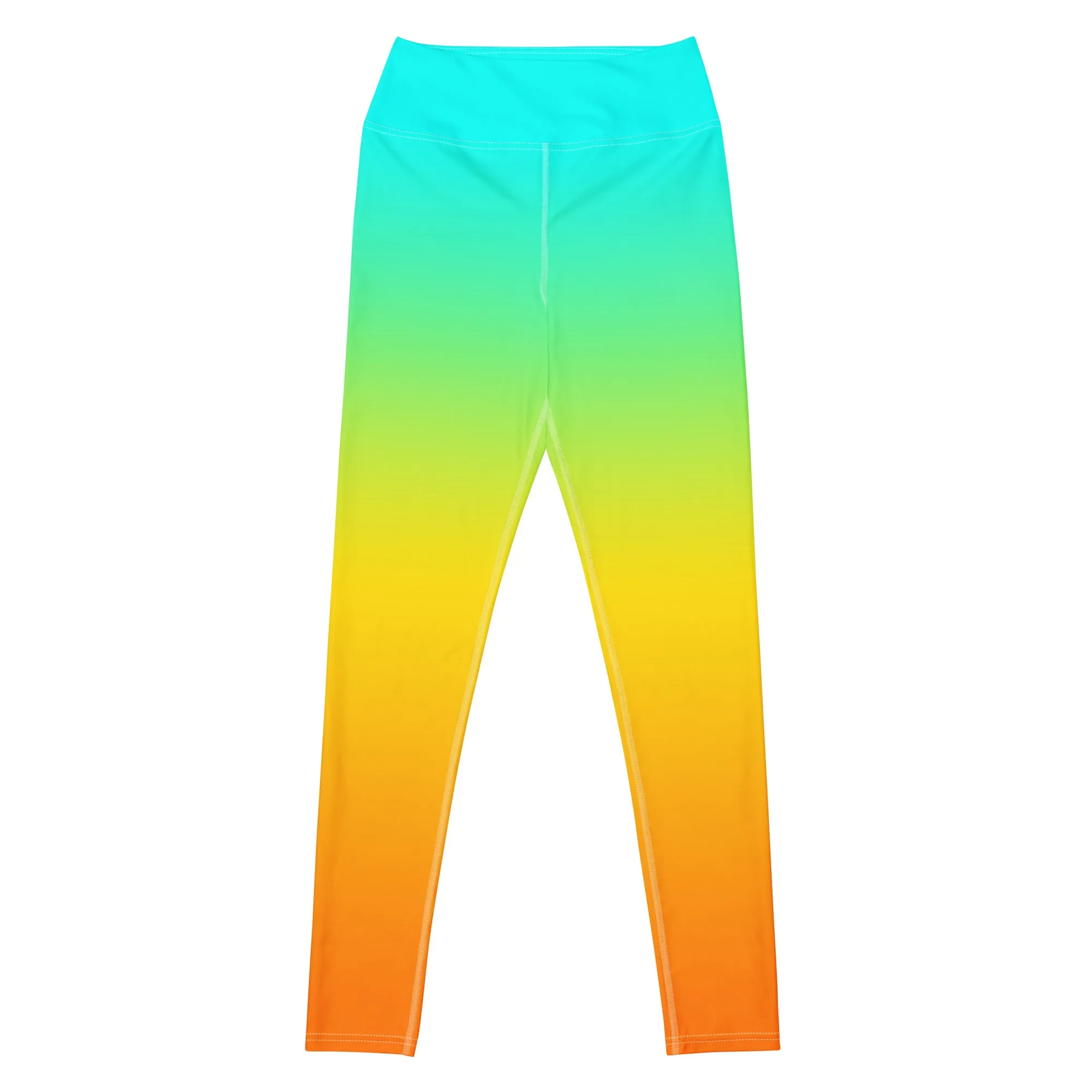 Sunset Sorbet Ombre Yoga Leggings
