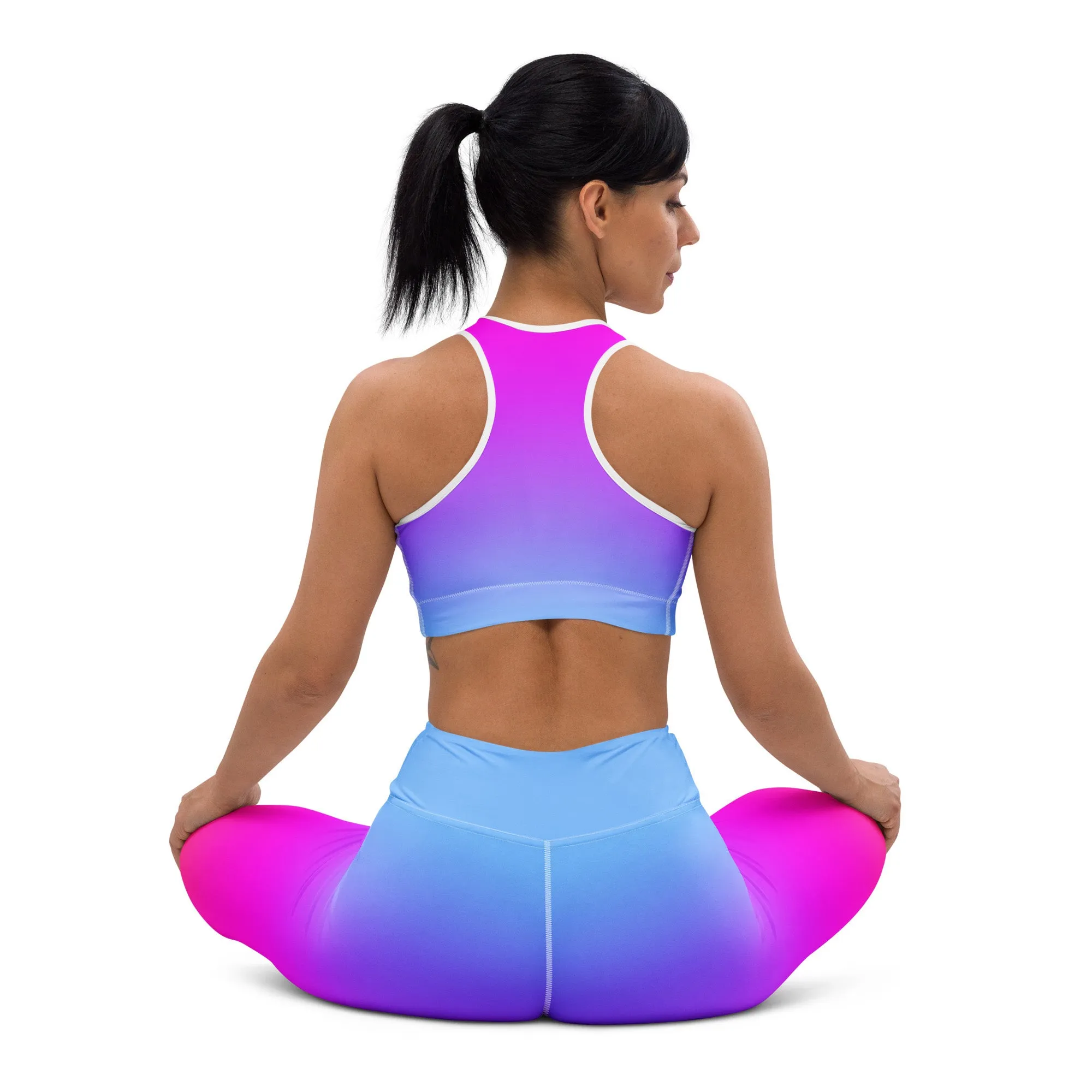 Sunset Sorbet Ombre Yoga Leggings