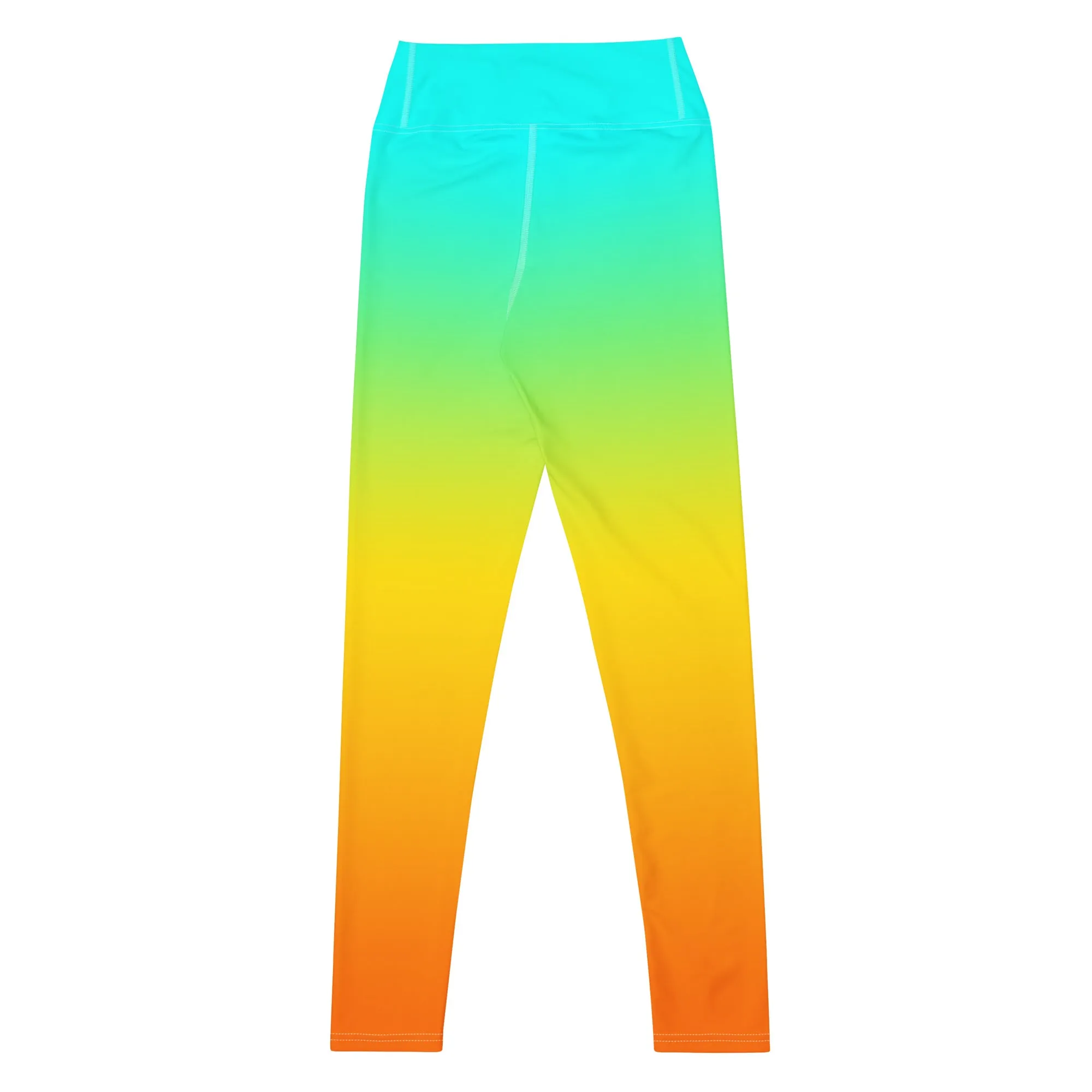 Sunset Sorbet Ombre Yoga Leggings