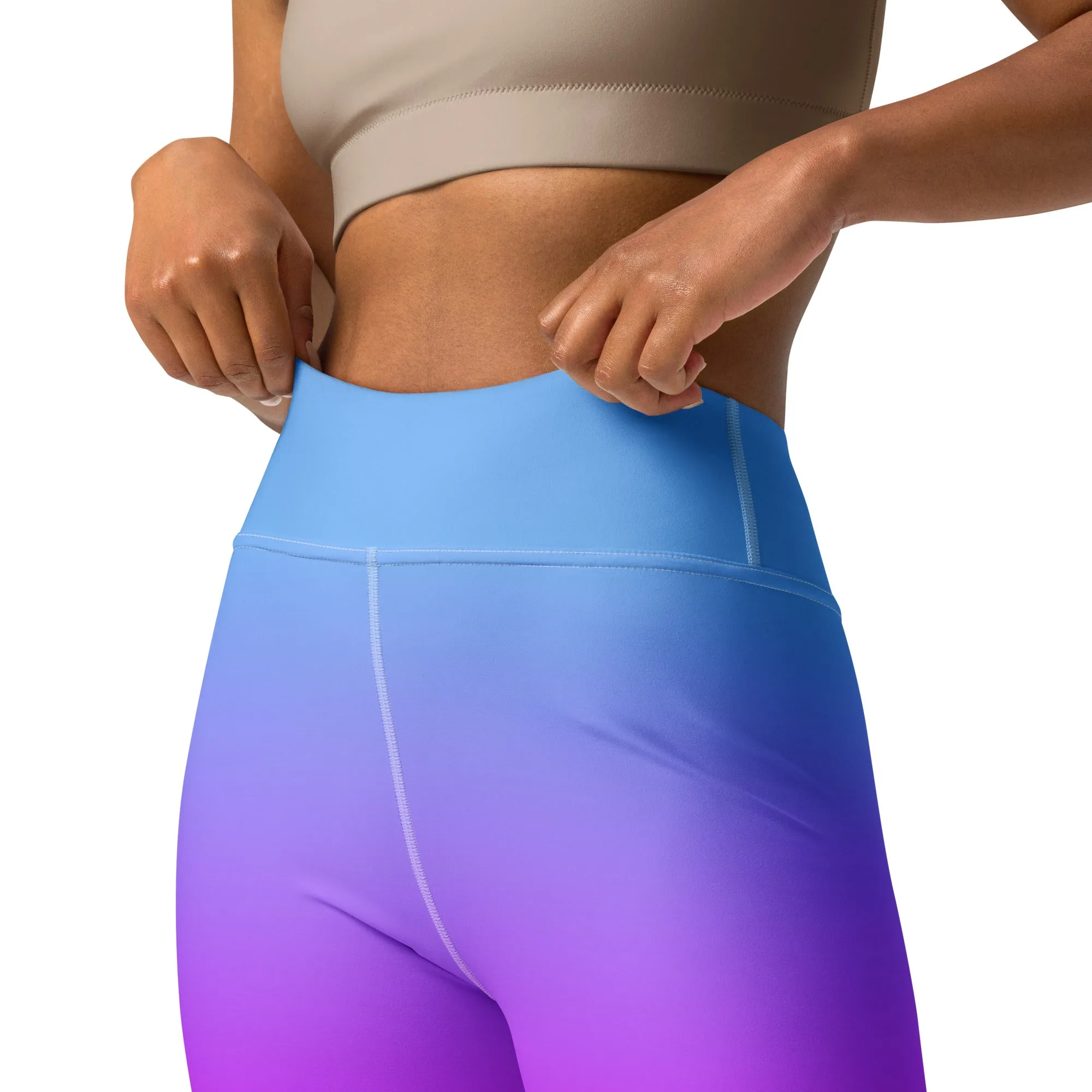Sunset Sorbet Ombre Yoga Leggings