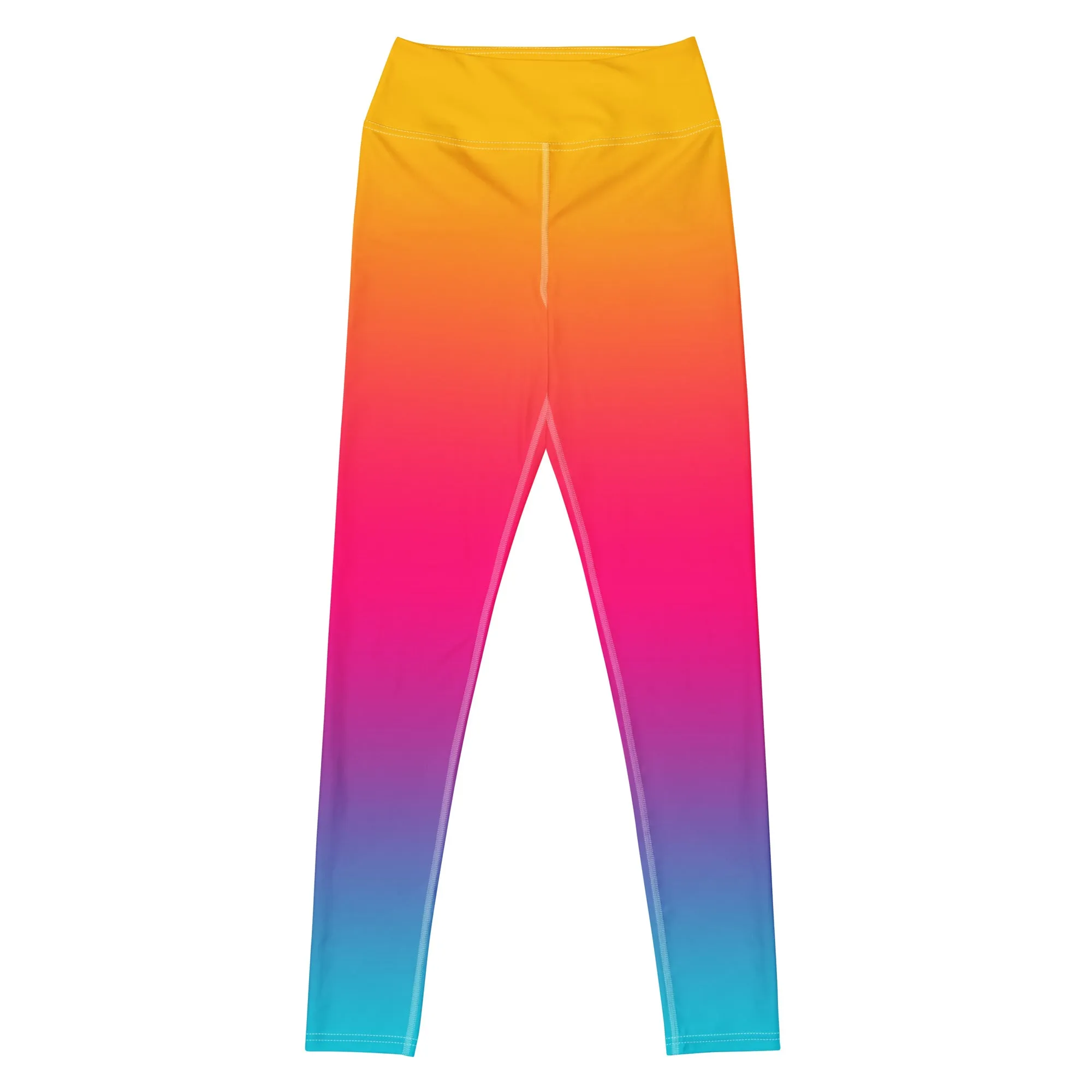 Sunset Sorbet Ombre Yoga Leggings