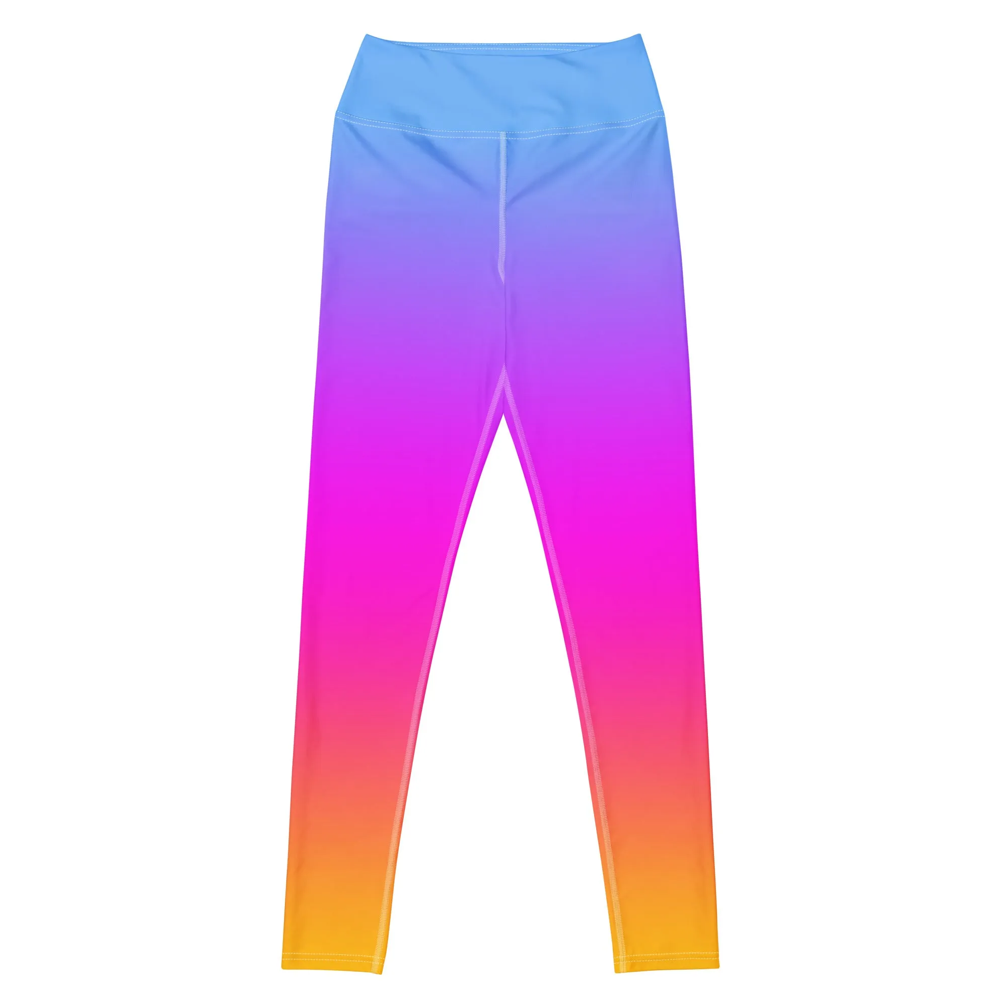 Sunset Sorbet Ombre Yoga Leggings