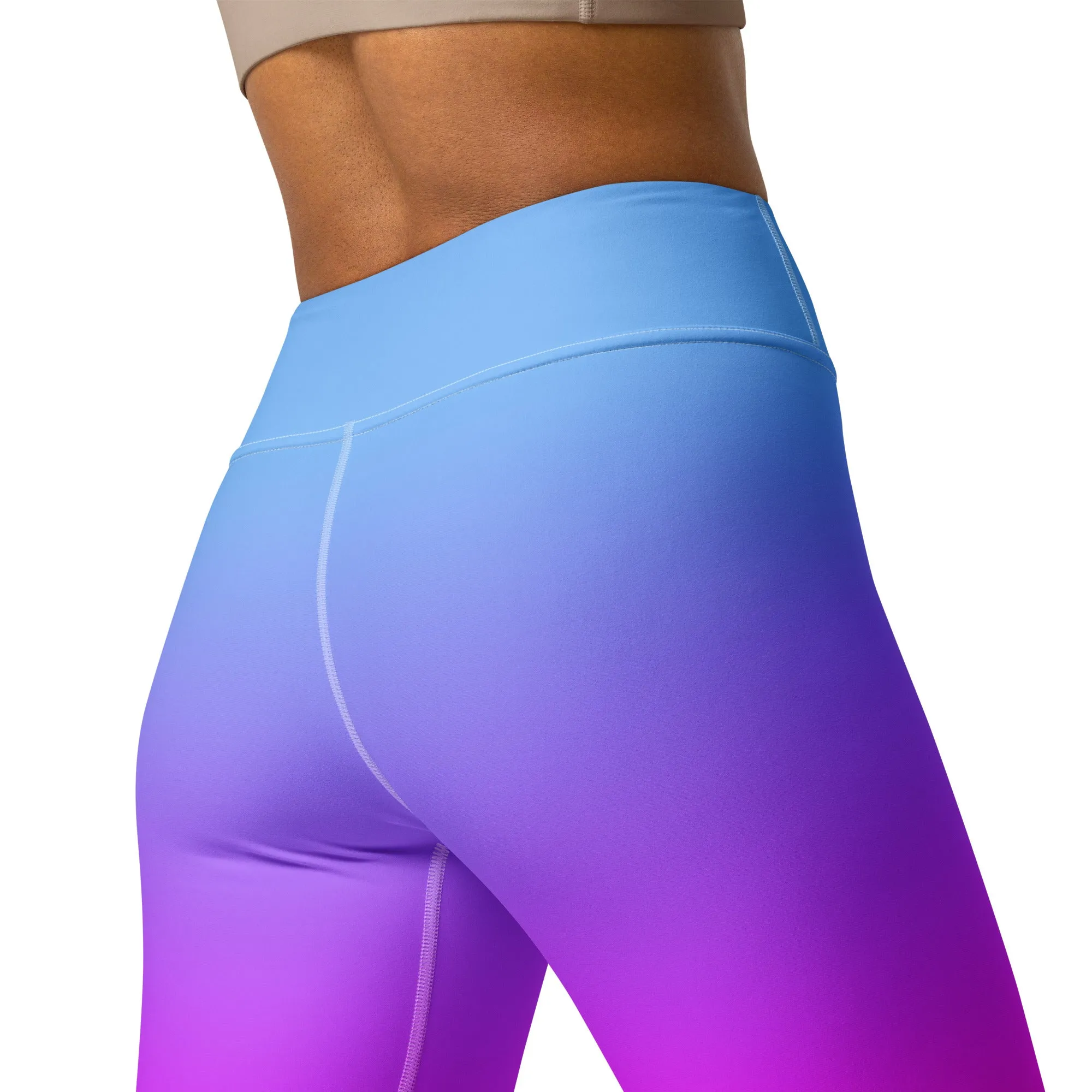 Sunset Sorbet Ombre Yoga Leggings